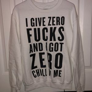 Ariana Grande I Give Zero F*cks crewneck